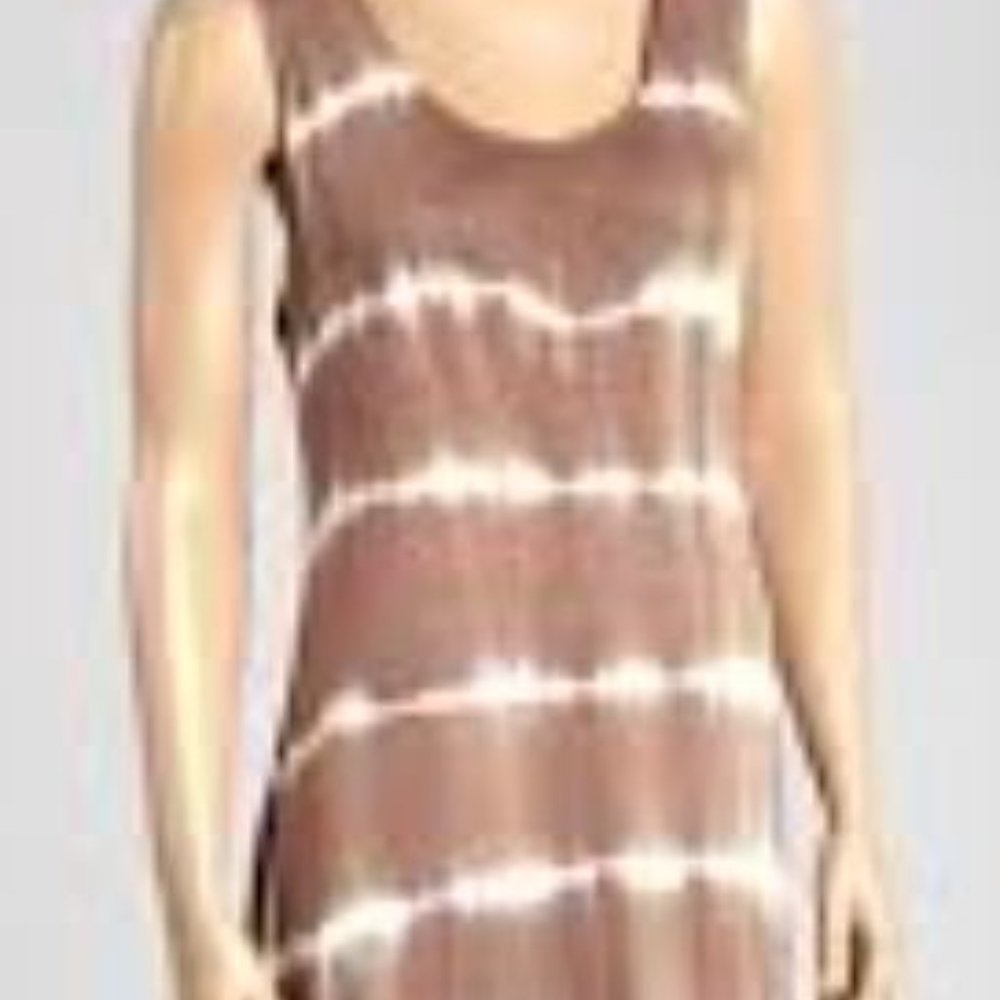relaxx brand brown tie dye maxi dress 2X